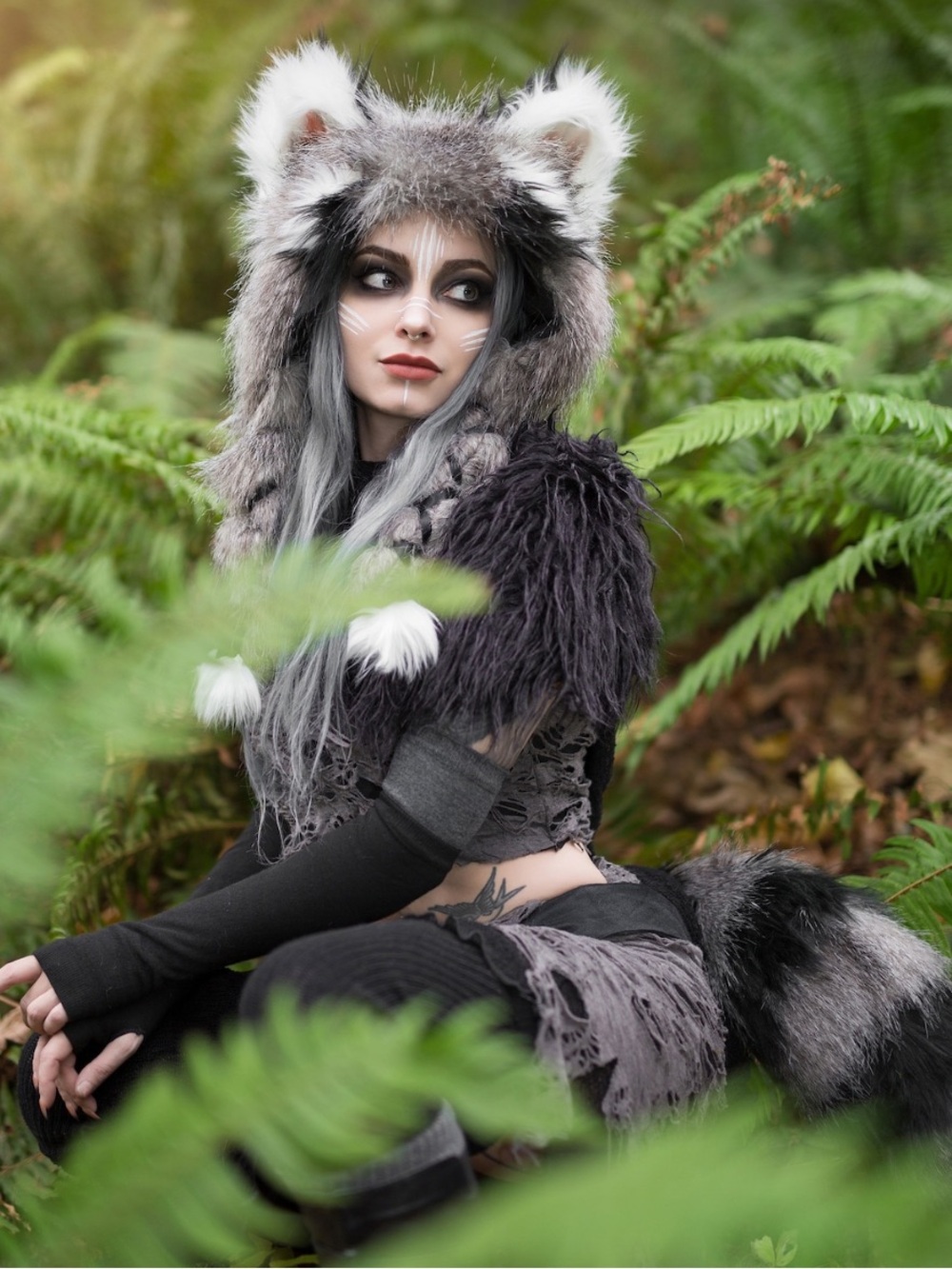 Etsy artist Idoltrē sculpted ear raccoon hat!
